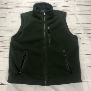 LL Bean Fleece Vest Zip Regular Zipper 5 Pockets